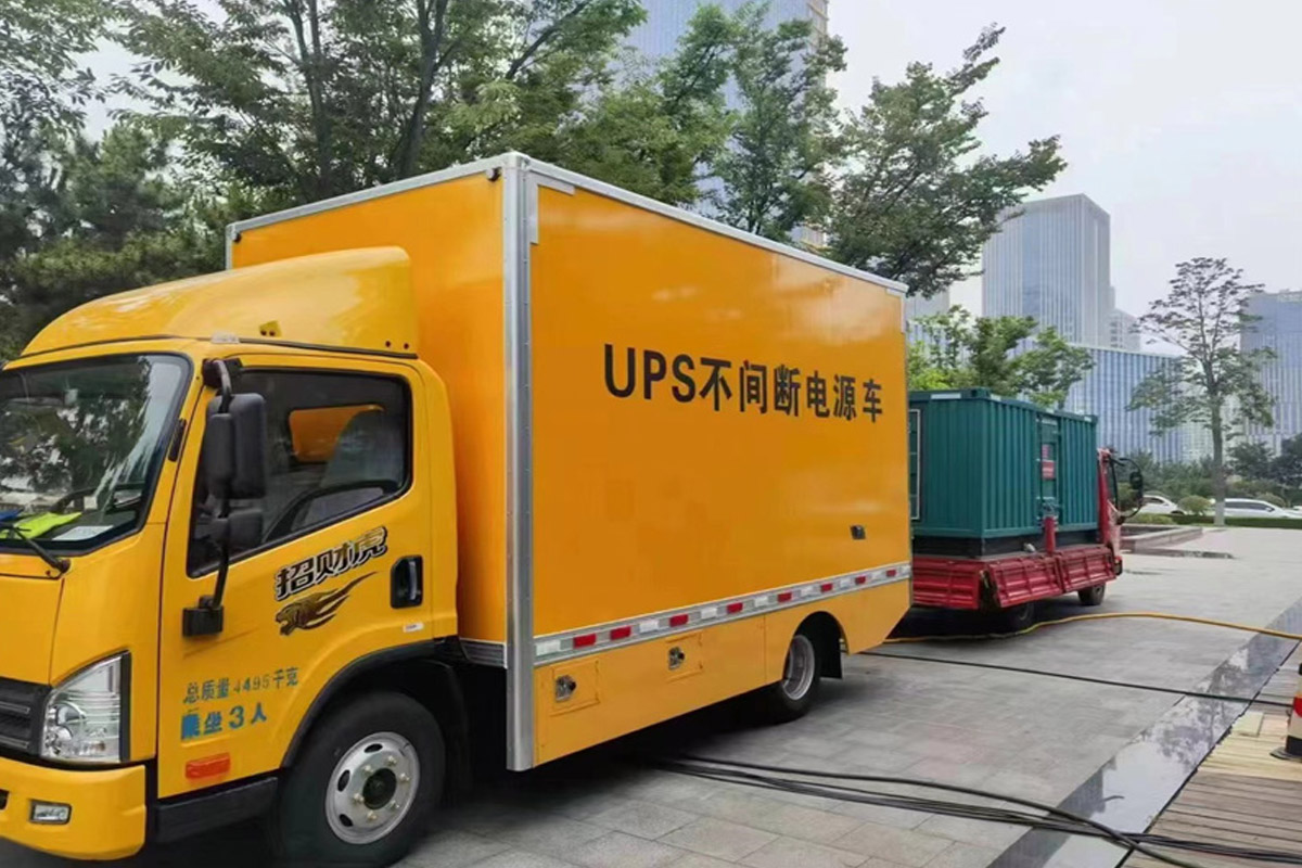 郧西发电机租赁施工现场
